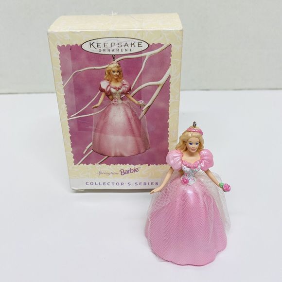 Barbie Springtime Hallmark Keepsake Ornament Collector Series 1996 Easter Collec - Picture 1 of 11